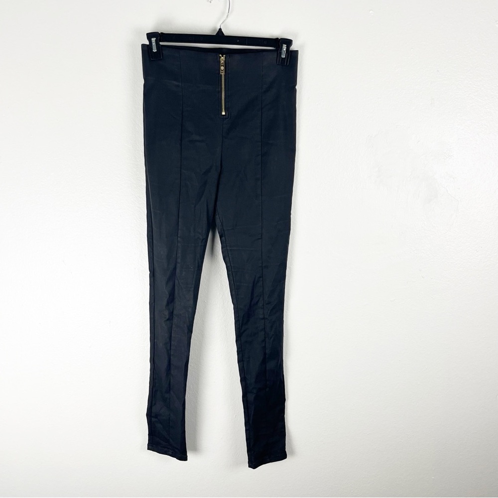 ALL THINGS GOLDEN The Second Skin High Rise Faux Vegan Leather Pants, Size XL